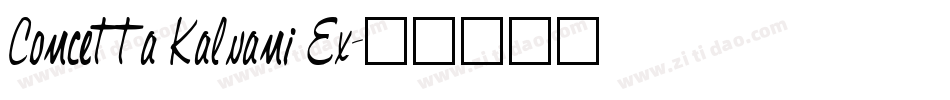 Concetta Kalvani Ex字体转换